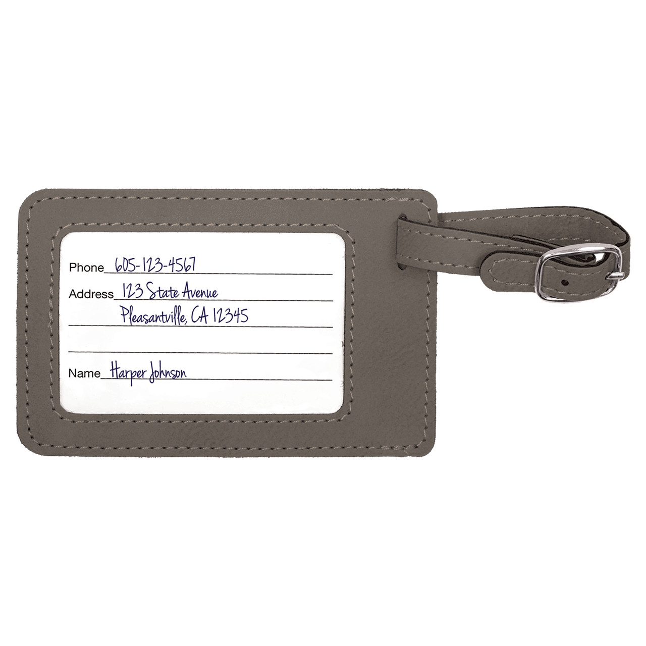 Faux Leather Luggage Tags - YourBagTag