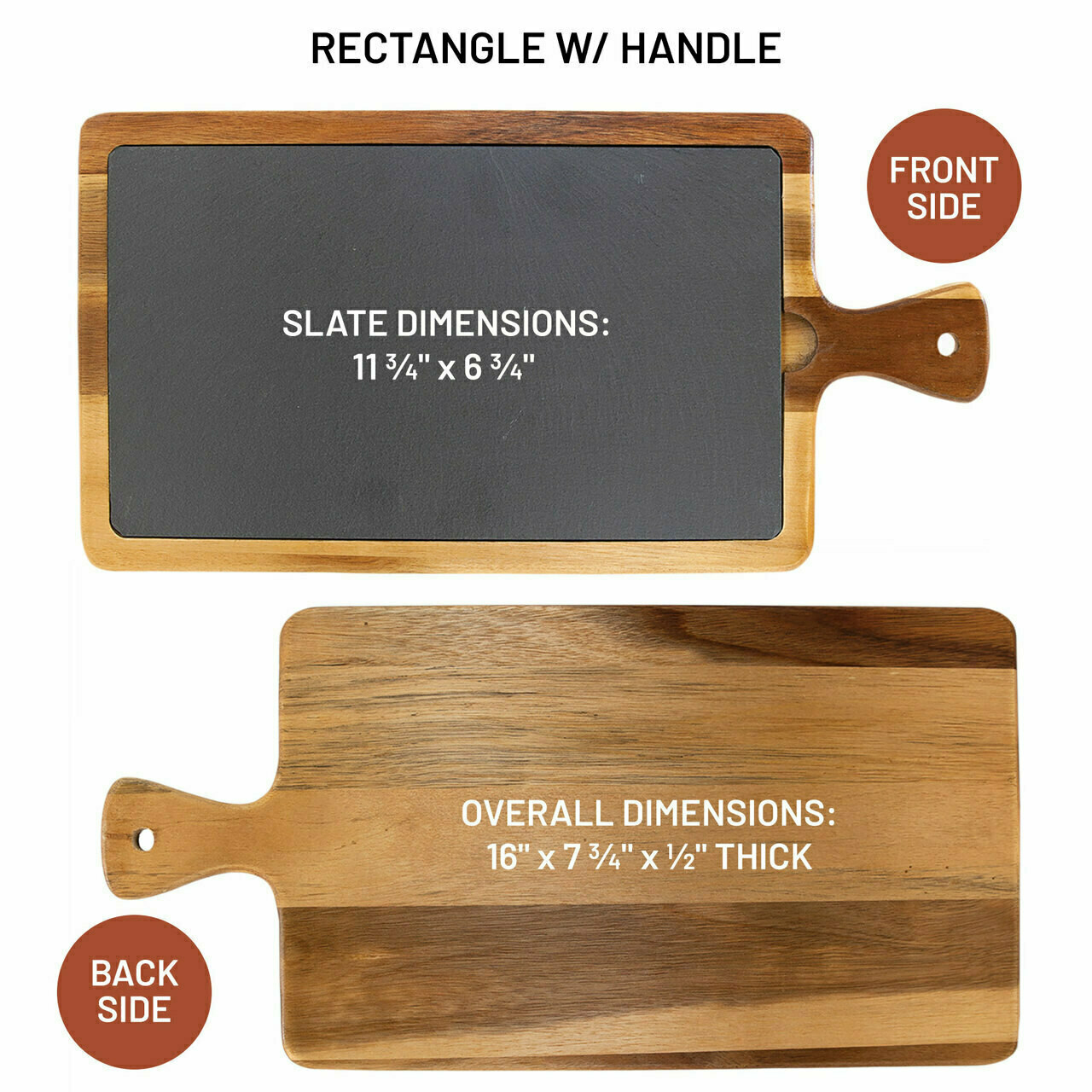 Personalized Monogram Leaf Cheese Board Wood + Slate Baum Designs