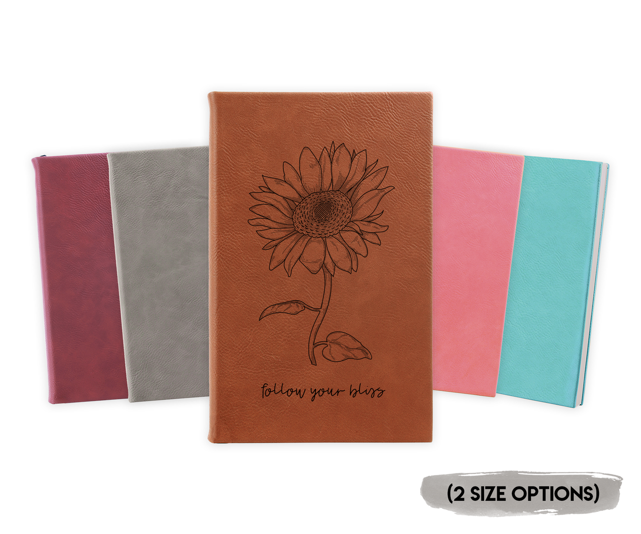 Follow Your Bliss Sunflower Journal Faux Leather Baum Designs