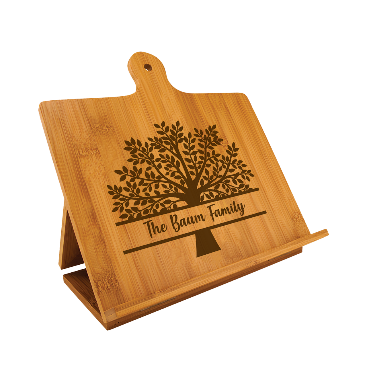 Personalized Family Tree Recipe Book Stand Baum Designs