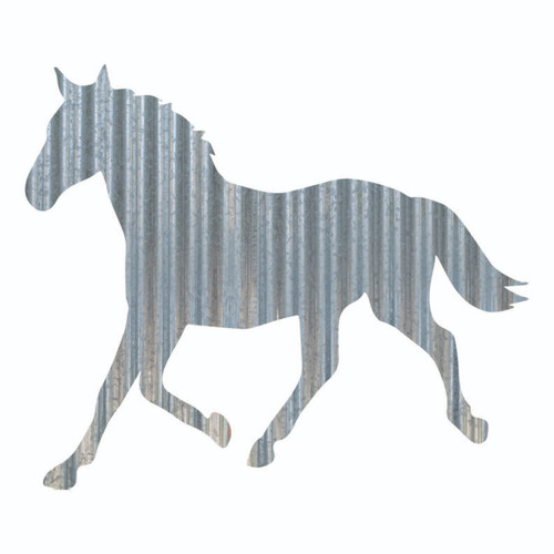 Horse Corrugated Metal Wall Sign