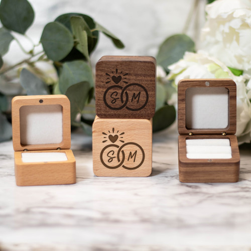 HIOLTY Wooden Beautiful Jewellery Box Ring Box | Handmade Attractive Design  Ring Box Jewelry Wooden Presentation Box Case for Proposal Engagement  Wedding Ceremony Birthday Gift : Amazon.in: Jewellery