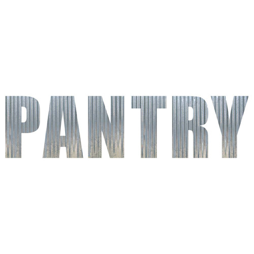 PANTRY Metal Letters Corrugated