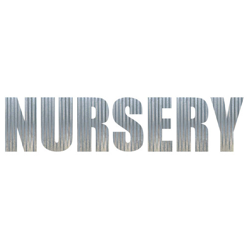 NURSERY Metal Letters Corrugated