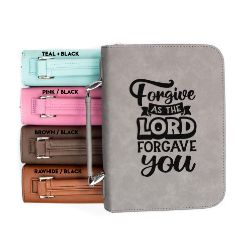 Forgive As The Lord Forgave You Faux Leather Bible Cover Forgive As The Lord Forgave You Faux Leather Bible Cover