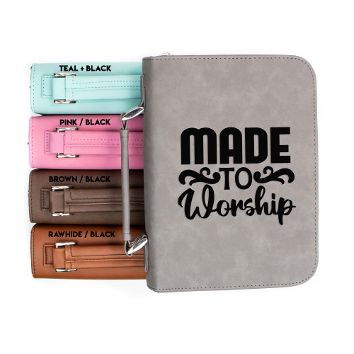 Made To Worship Faux Leather Bible Cover