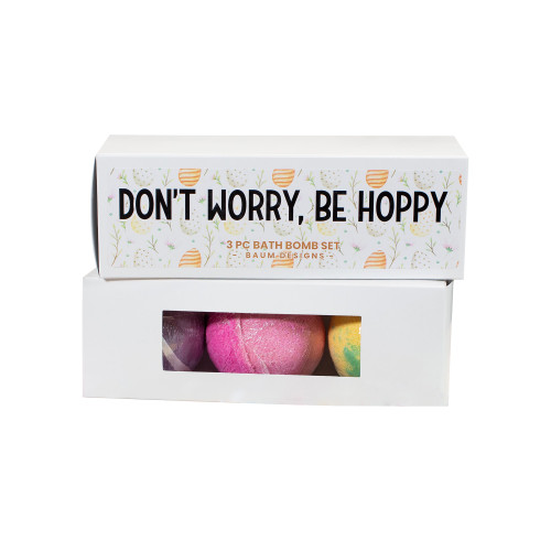 Don't Worry Be Hoppy Easter Bath Bomb Set - 3pc Baum Designs