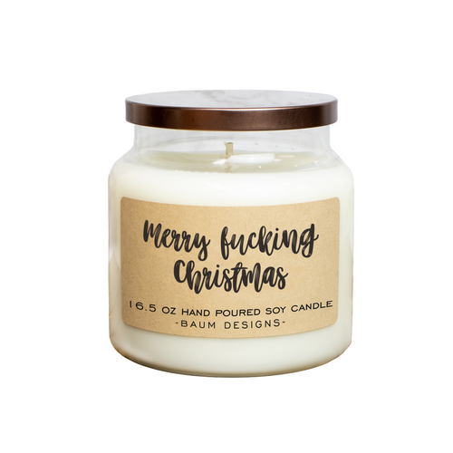 Merry Fucking Christmas Soy Candle