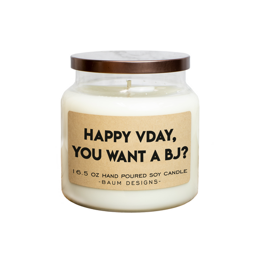 Happy Vday, Want a BJ? Soy Candle