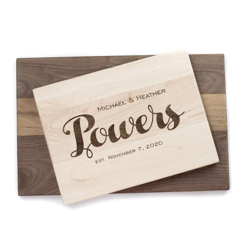 Personalized Couple Cutting Board