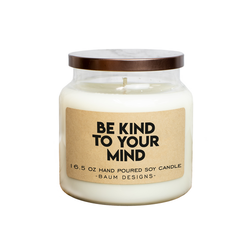 Be Kind To Your Mind Soy Candle Baum Designs