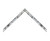 3/4” TWO TONE SILVER FOIL FINISH WITH BURNISHED DETAILS ON FLAT PROFILE