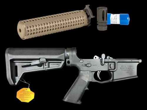 KAC Knights Armament Company SR-15 IWS Full-Ambi Lower Receiver & NT4 Suppressor Package