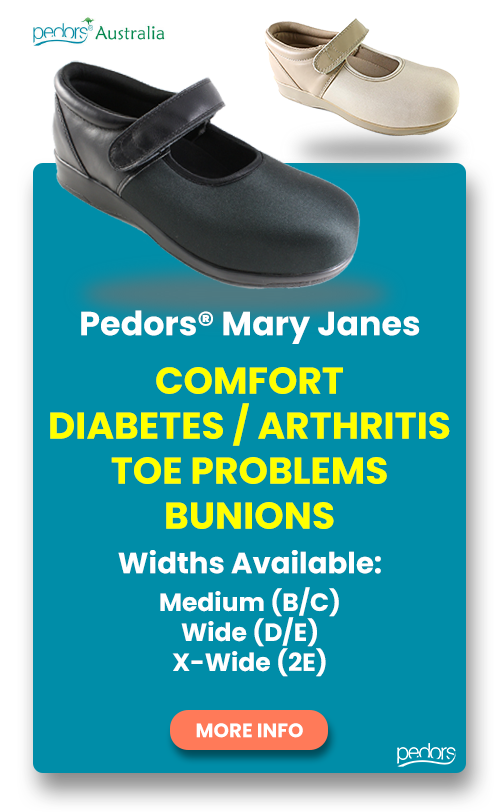 Pedors Australia - Pedors Mary Janes For Bunions, Hammertoes, Swollen Feet