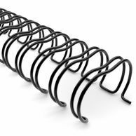 3:1 Black Double Loop Wire Binding
