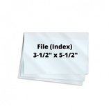 5mil File Card 3-1/2" x 5-1/2" 100/Box