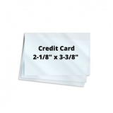 10mil Credit Card  2-1/8" x 3-3/8" 100/Box