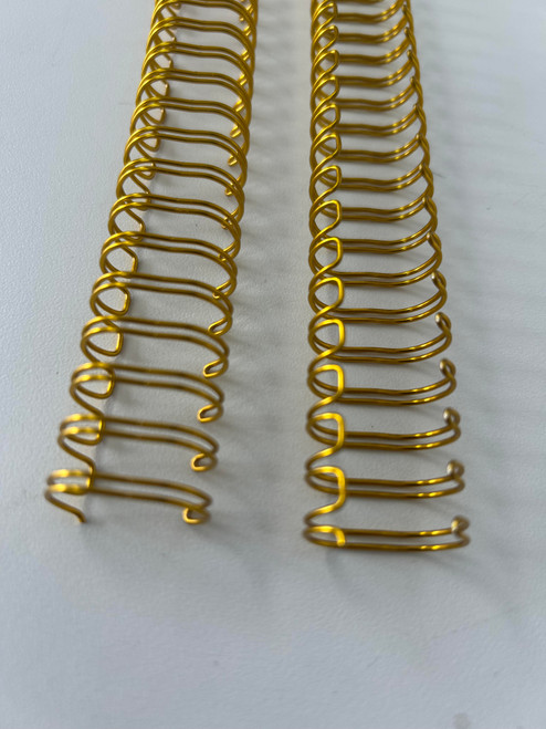 9/16" Gold 3:1 32 Loop Wire 100/Box