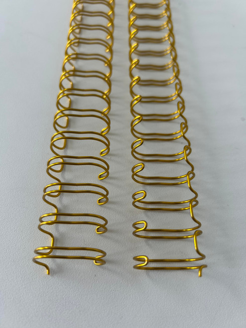 1" Gold 2:1 21 Loop Wire 50/Box