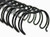 1/2" Black 2:1 21 Loop Wire 50/Box