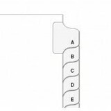 Side Index Tab H pk/25
