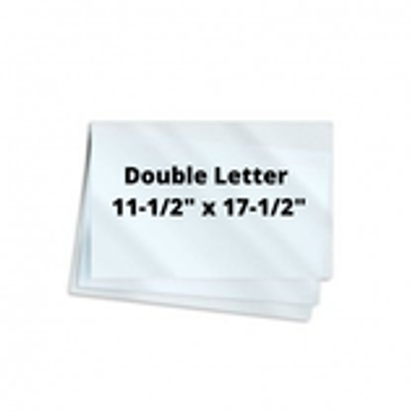 5mil Double Letter 11-1/2" x  17-1/2" 100/Box
