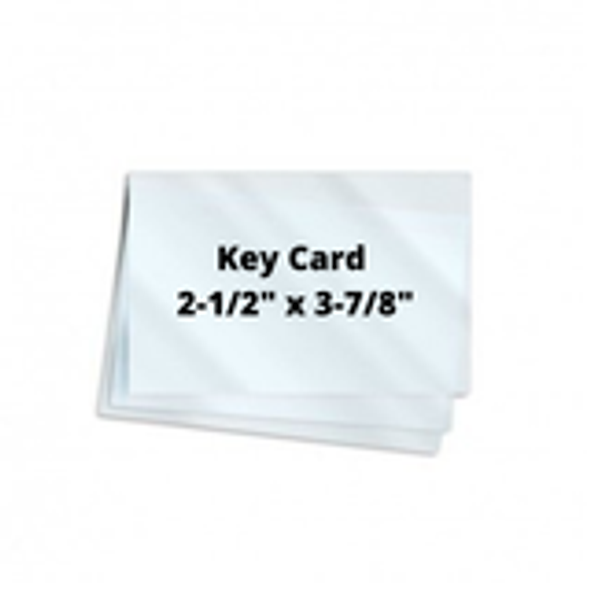 5mil Key Card 2-1/2" x 3-7/8" 100/Box