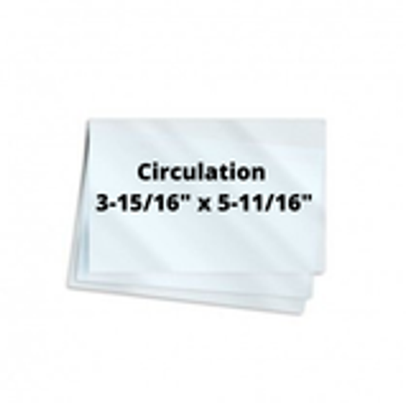 7mil Circulation 3-15/16" x 5-11/16" 100/Box