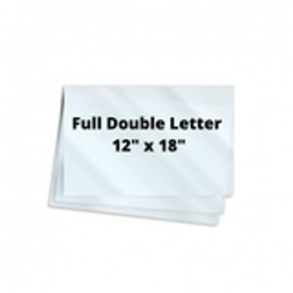 7mil Full Double Letter 12" x 18" 100/Box
