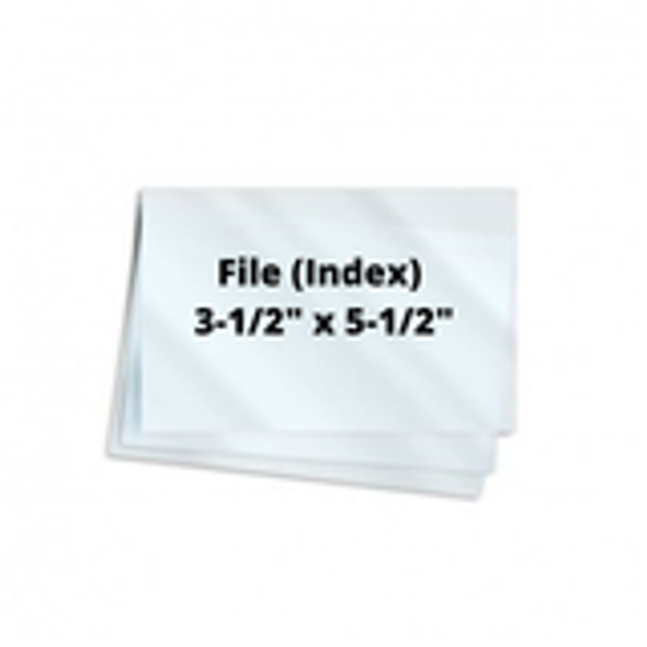7mil File Card 3-1/2" x 5-1/2" 100/Box