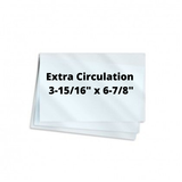 10mil Extra Circulation 3-15/16" x 6-7/8" 100/Box