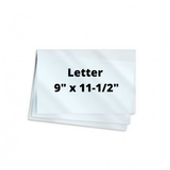 10mil Letter 9" x 11-1/2" 50/Box