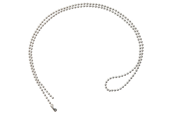 Nickel-Plated Steel Beaded Neck Chain, Length 30" (762mm)