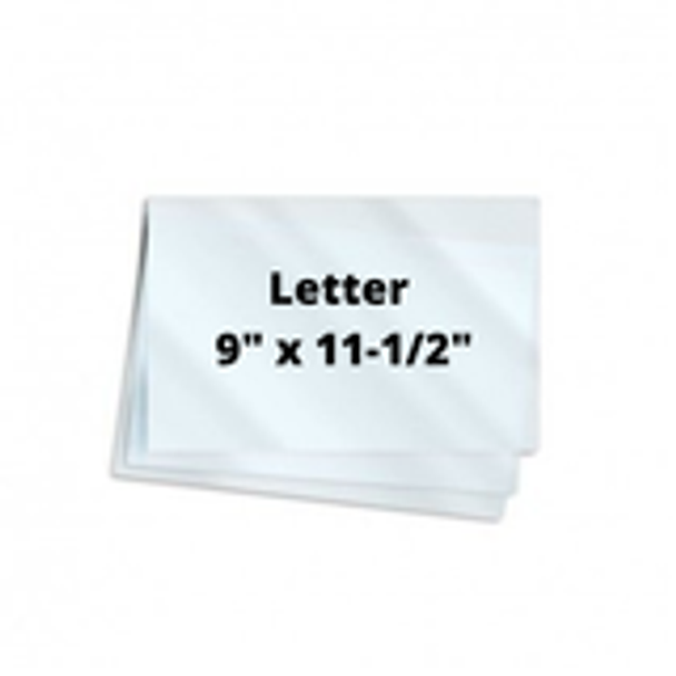 3mil Letter 9"x 11-1/2" 100/Box