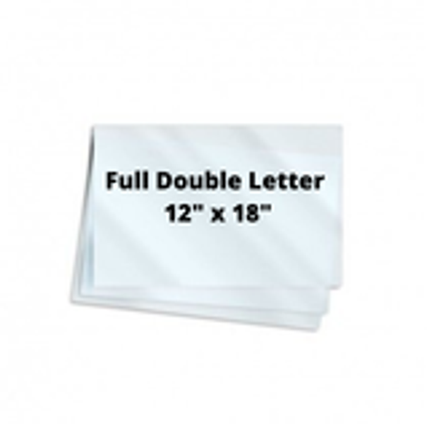 5mil Full Double Letter 12" x 18" 100/Box