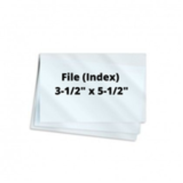 5mil File Card 3-1/2" x 5-1/2" 100/Box