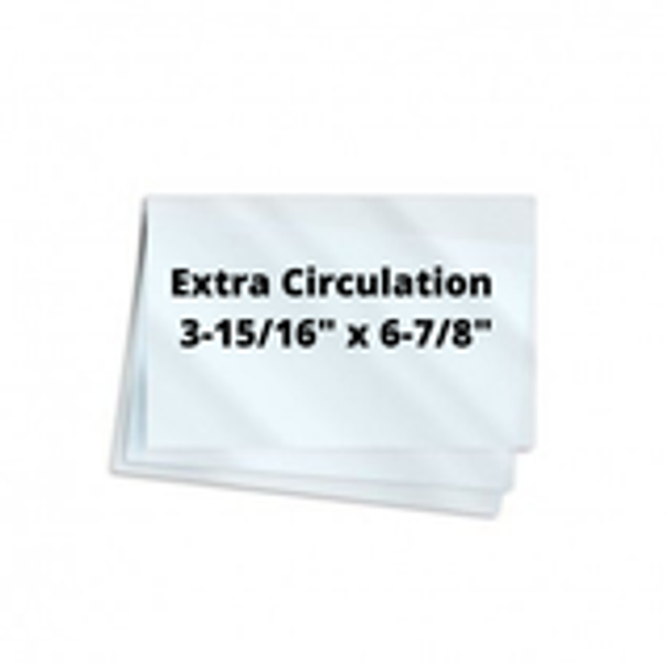 7mil Extra Circulation 3-15/16" x 6-7/8" 100/Box