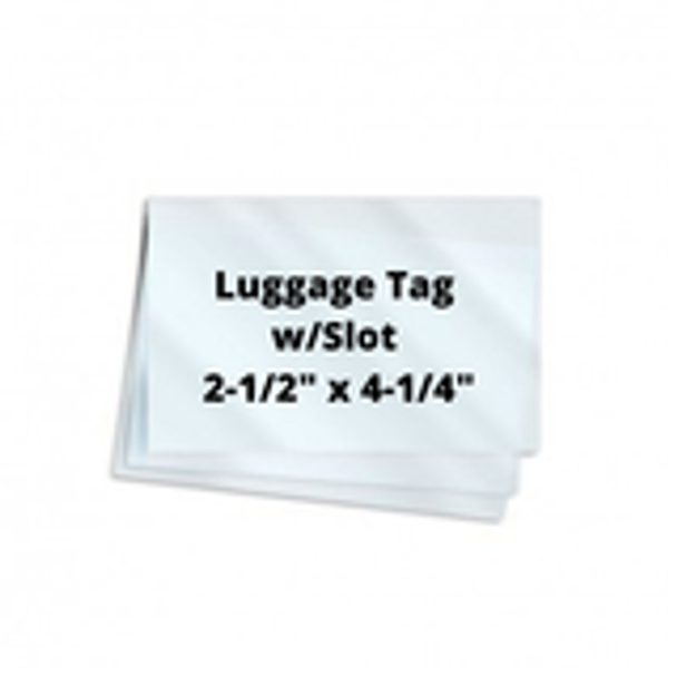 7mil Luggage Tag 2-1/2" x 4-1/4" 100/Box