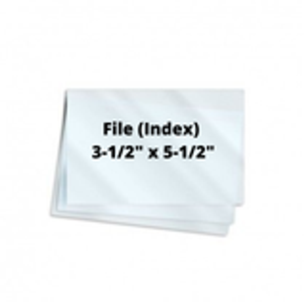 10mil File Card 3-1/2" x 5-1/2" 100/Box 10mil File Card 3-1/2" x 5-1/2" 100/Box