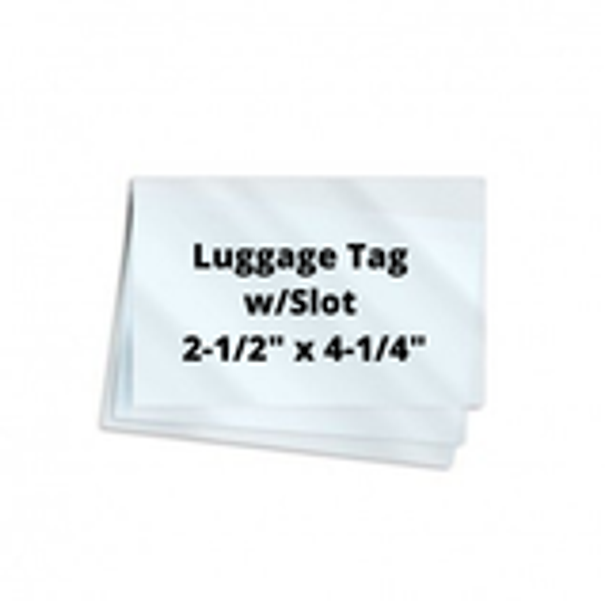 10mil Luggage Tag 2-1/2" x 4-1/4" 100/Box