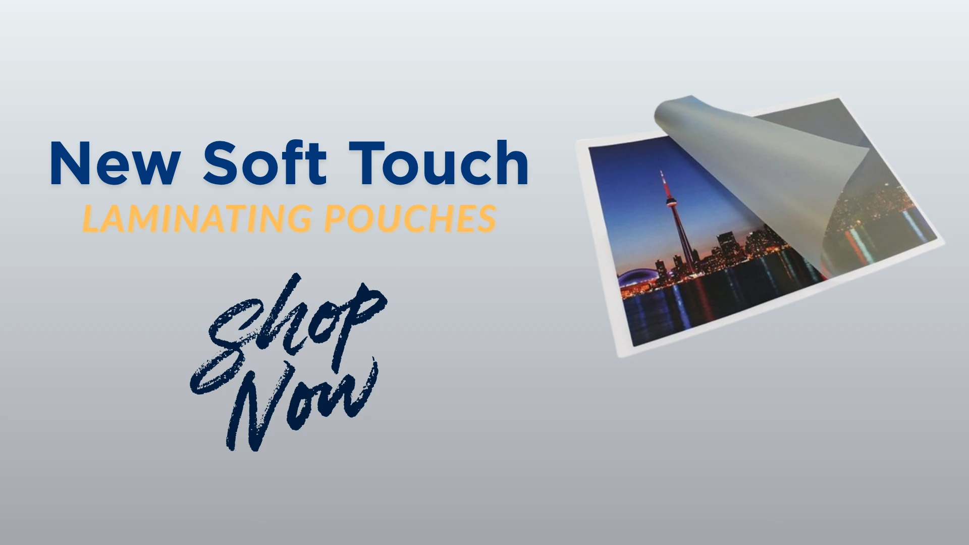 Shown: 5 mil Soft Touch over a four-color menu proof.