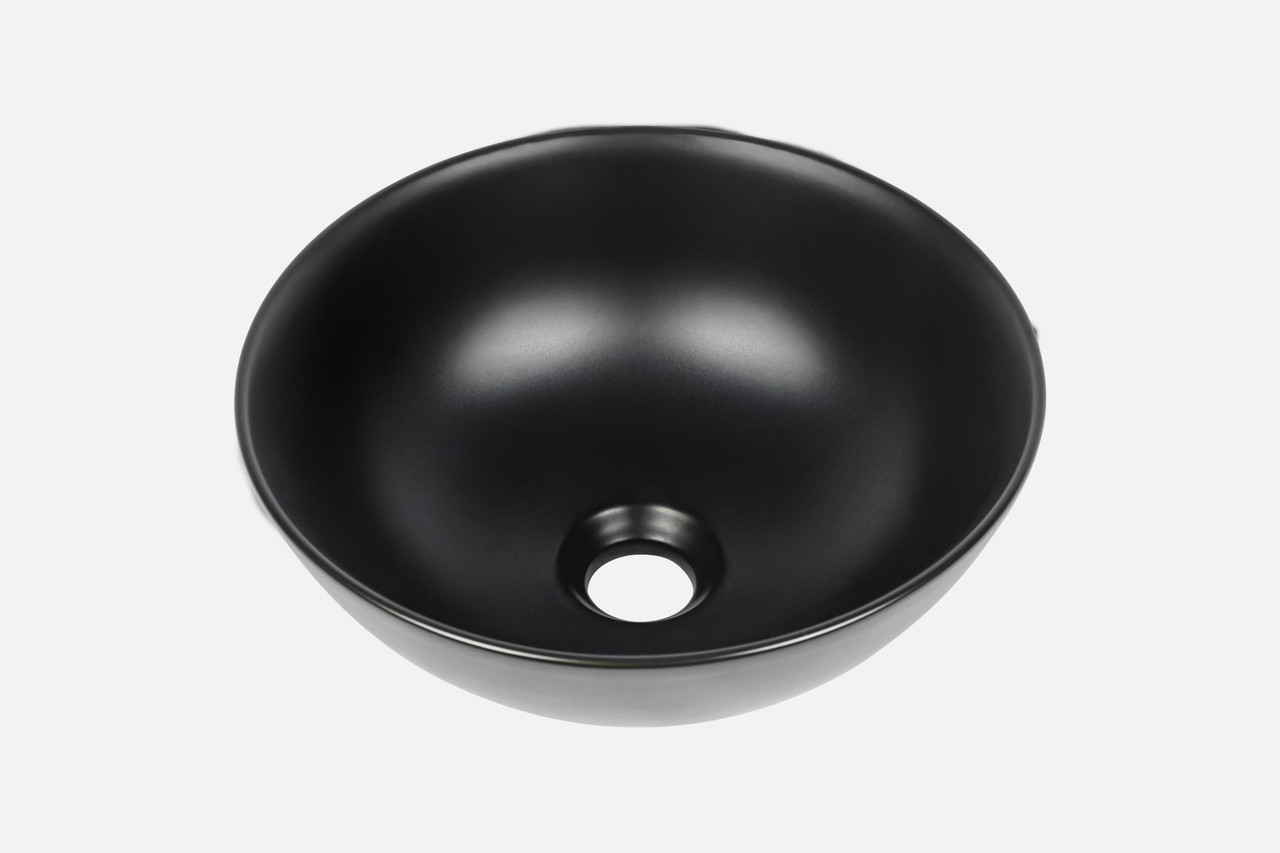 NCE Ceramic Basin Black 320mm x 140mm