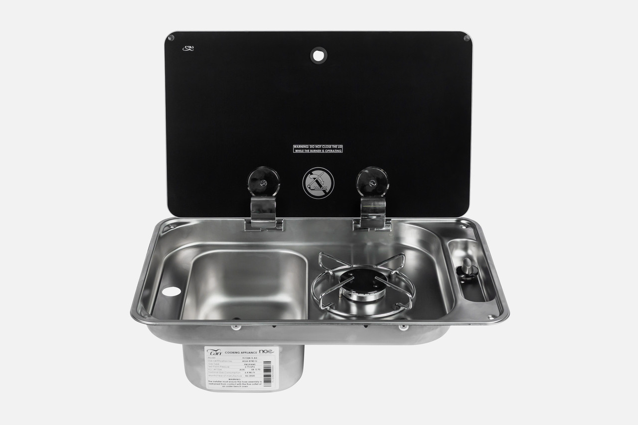 CAN 1 Burner Gas Stove & Sink Left