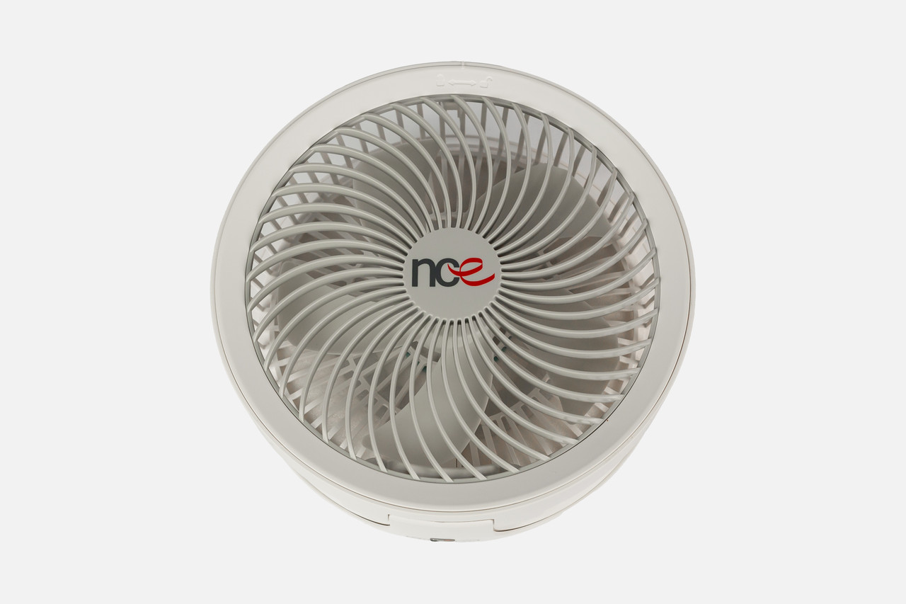 NCE 12V Oscillating Fan With Light White