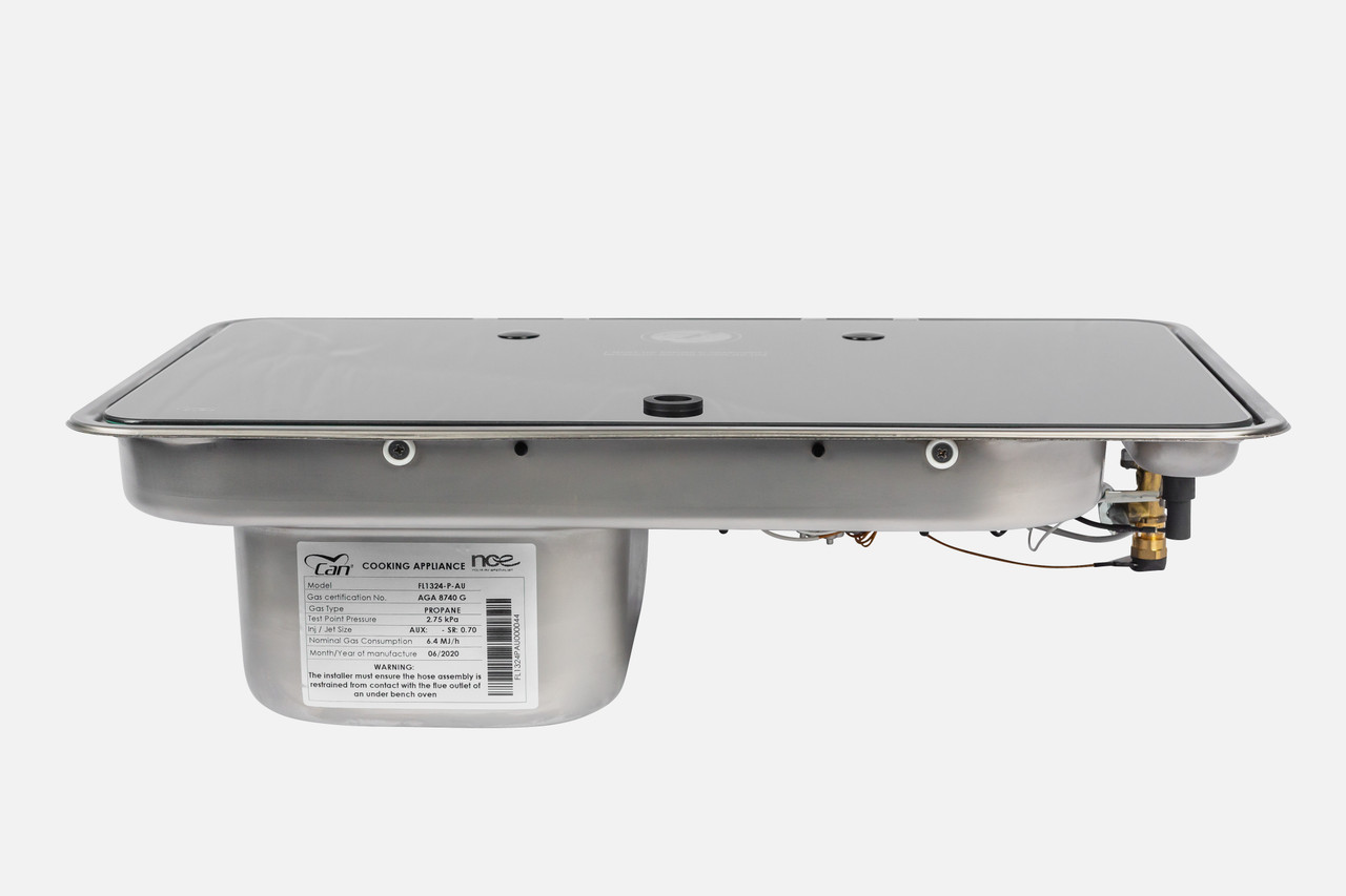 CAN 1 Burner Gas Stove & Sink Left Piezo