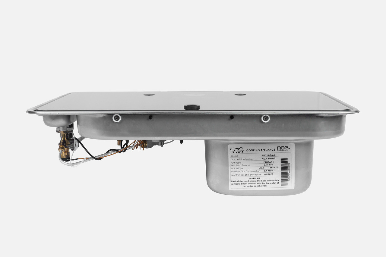 CAN 1 Burner Gas Stove & Sink Right Piezo