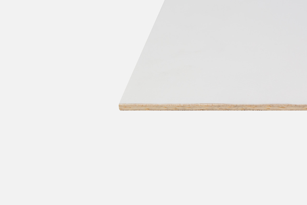NCE Single-Sided White Leather Grain Plywood 3.2mm