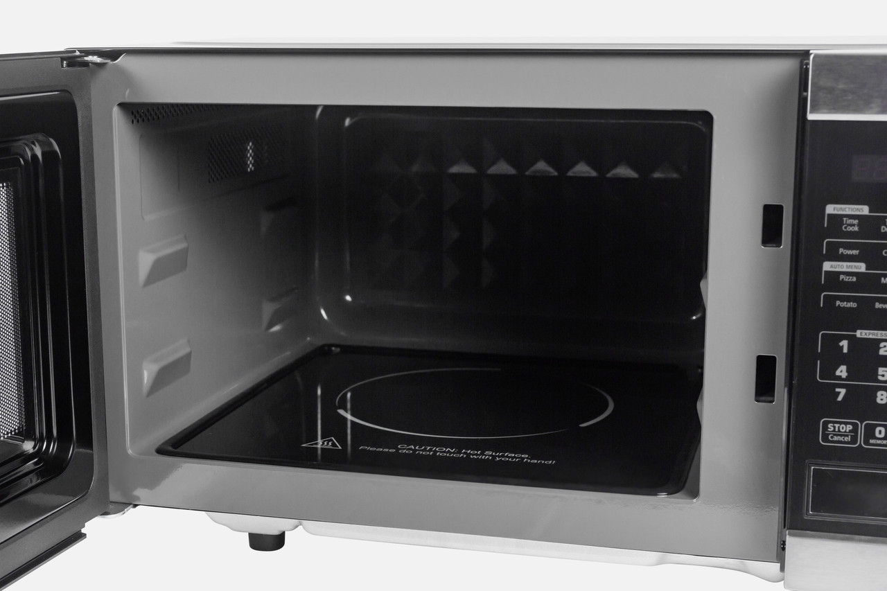 NCE 23L flatbed microwave interior cavity