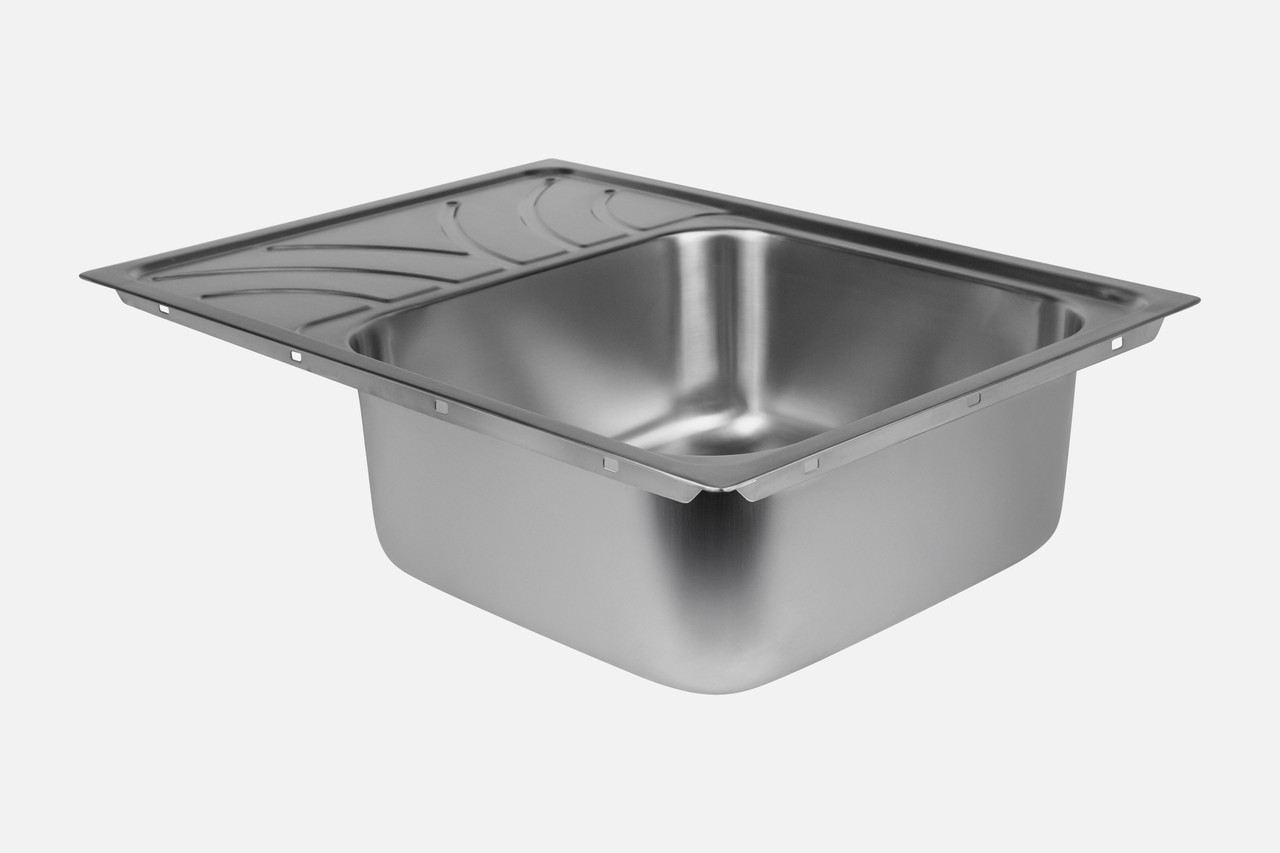 NCE Square Sink With Drainer 605x440x180mm