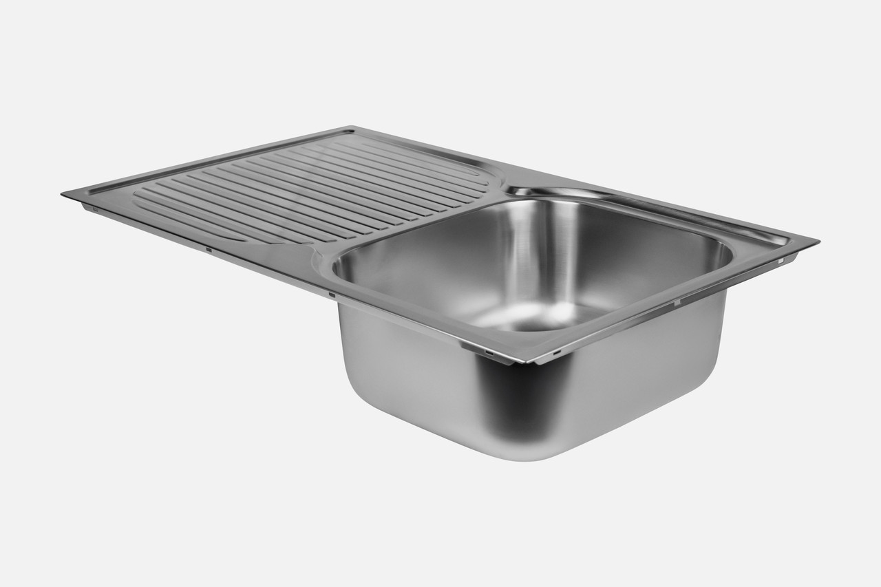 NCE Square Sink With Drainer 780x480x180mm